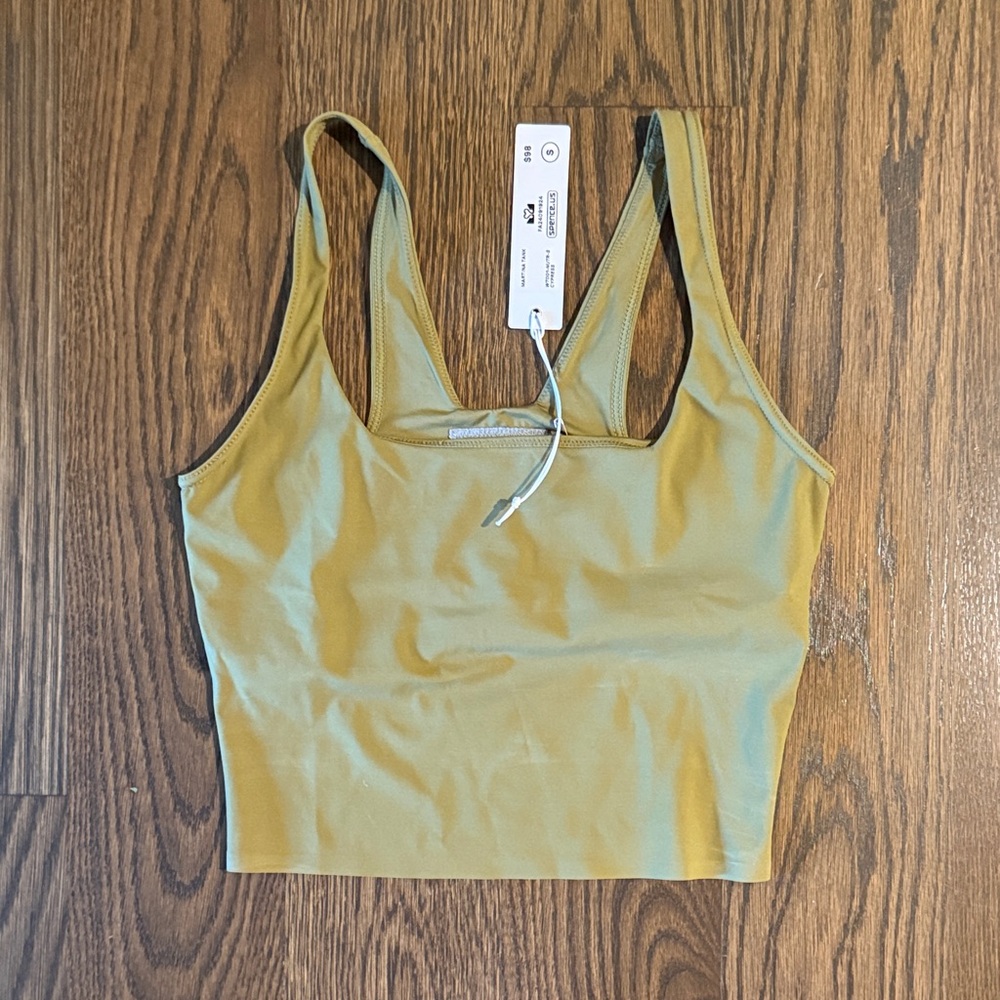 Spence Olive Green Tank Top